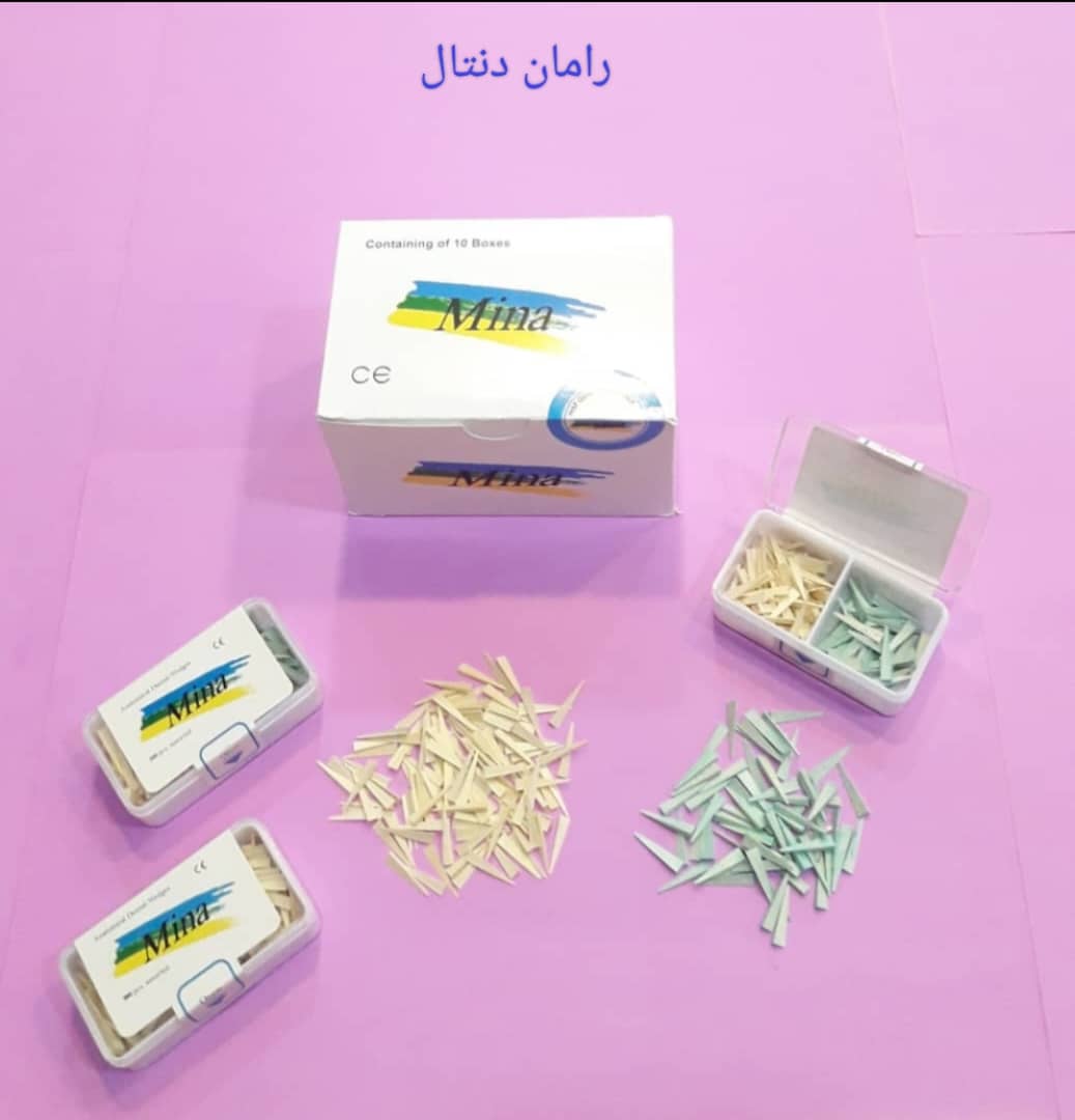 رامان دنتال فروش وج مینا اصلی چوبی بسته 300 عددی تک‌رنگ و Assorted در تهران یوسف ‏آباد